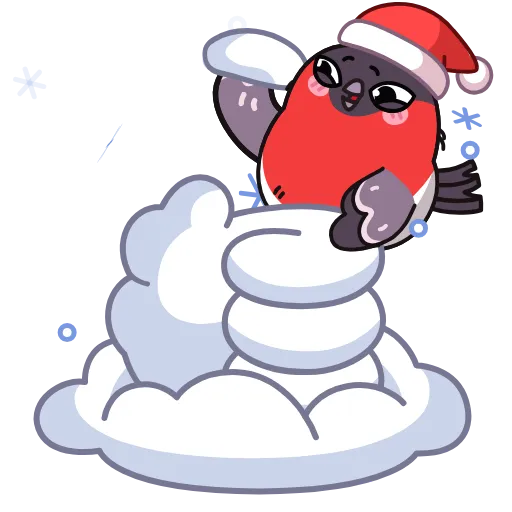 🤩 Эмодзи «Снегирь» для Telegram