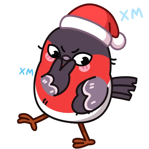🤩 Эмодзи «Снегирь» для Telegram