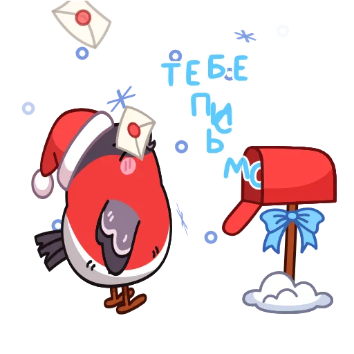 🤩 Эмодзи «Снегирь» для Telegram