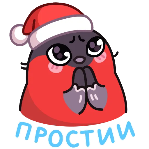 🤩 Эмодзи «Снегирь» для Telegram