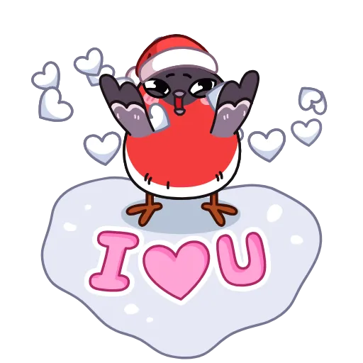 🤩 Эмодзи «Снегирь» для Telegram
