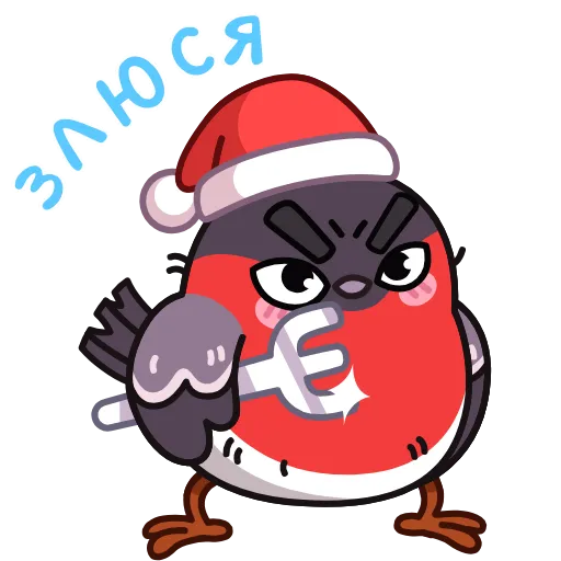 🤩 Эмодзи «Снегирь» для Telegram