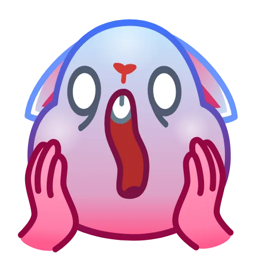 😱 Эмодзи «Bunny Emoji» для Telegram