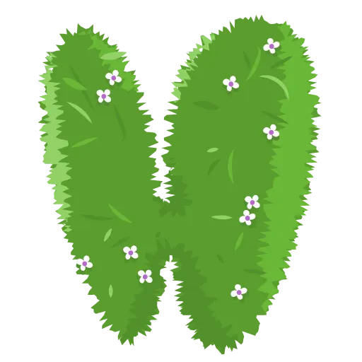 🌿 Эмодзи «Bush Letters» для Telegram