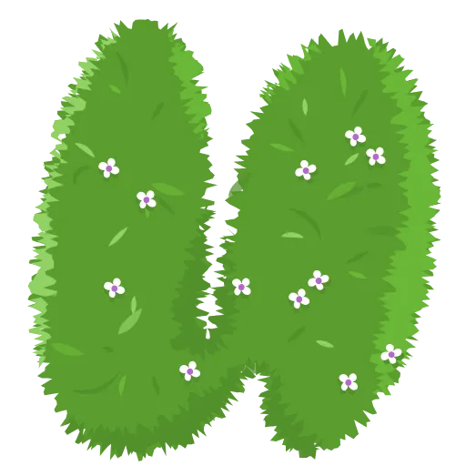🌿 Эмодзи «Bush Letters» для Telegram