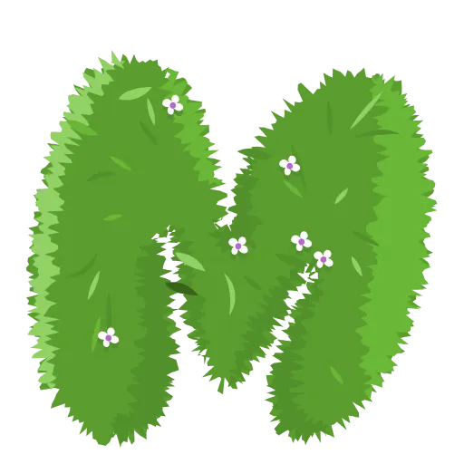🌿 Эмодзи «Bush Letters» для Telegram