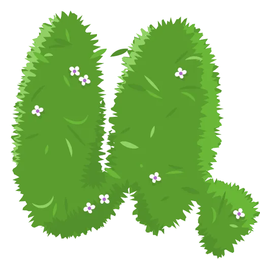 🌿 Эмодзи «Bush Letters» для Telegram