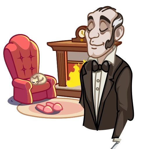 🏠 Стикер «Butler Alfred» для Telegram