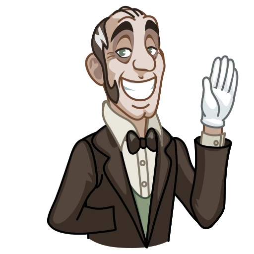 👋 Стикер «Butler Alfred» для Telegram