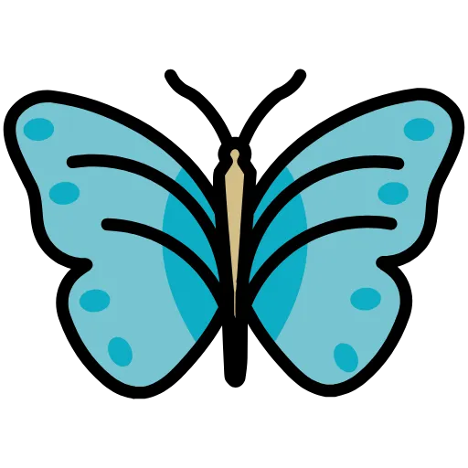 🤩 Эмодзи «Бабочки» для Telegram