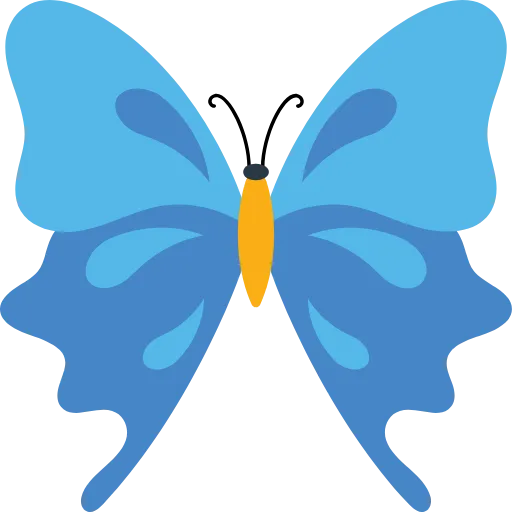 🤩 Эмодзи «Бабочки» для Telegram