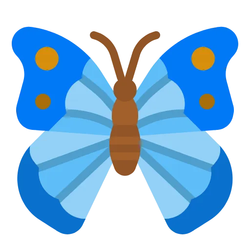 🤩 Эмодзи «Бабочки» для Telegram