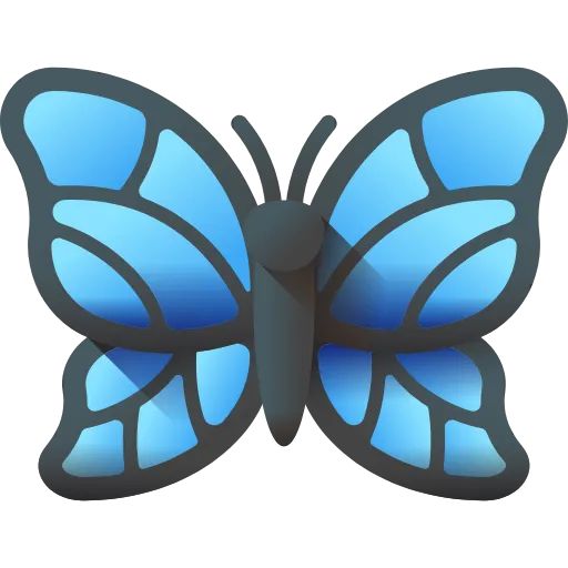 🤩 Эмодзи «Бабочки» для Telegram