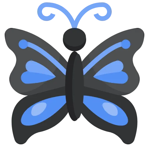 🤩 Эмодзи «Бабочки» для Telegram