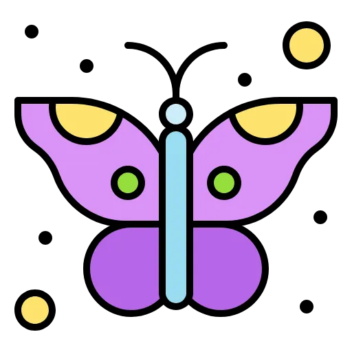 🤩 Эмодзи «Бабочки» для Telegram