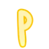 🤩 Эмодзи «Буквы розовые и жёлтые» для Telegram