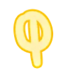 🤩 Эмодзи «Буквы розовые и жёлтые» для Telegram