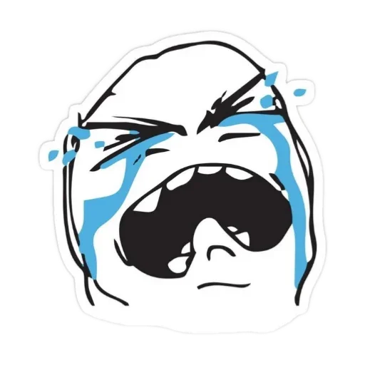 😭 Стикер «Черепки и тролли» для Telegram