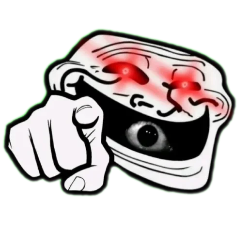 😈 Стикер «Черепки и тролли» для Telegram