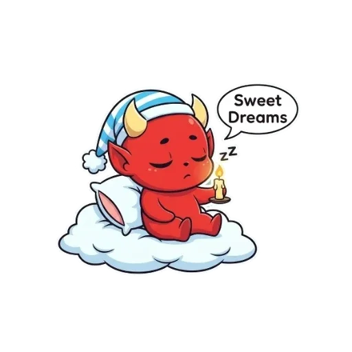 😰 Стикер «Чертенок» для Telegram