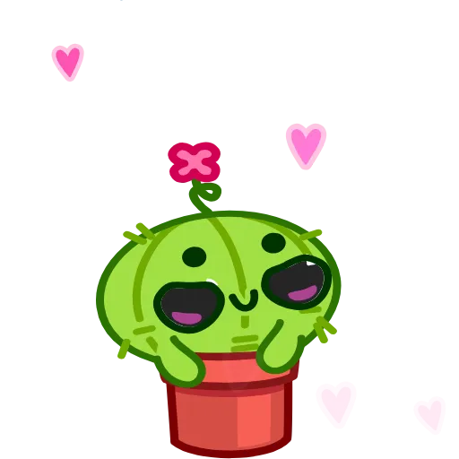 🥰 Эмодзи «Cactus And Balloon» для Telegram