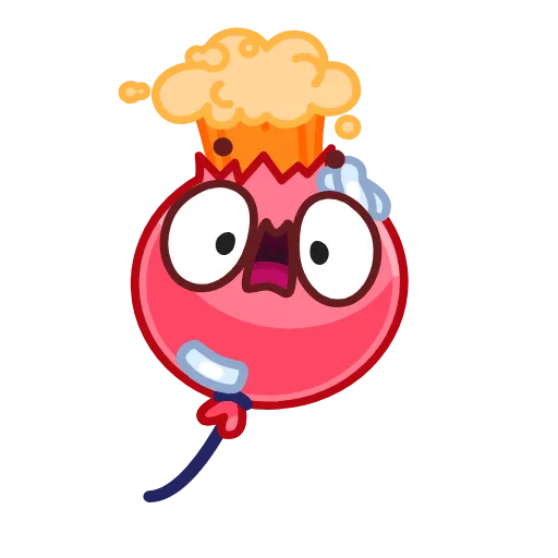 😫 Эмодзи «Cactus And Balloon» для Telegram