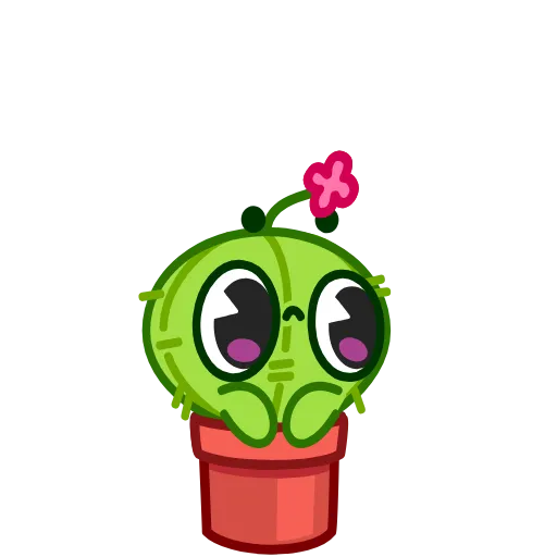 😨 Эмодзи «Cactus And Balloon» для Telegram