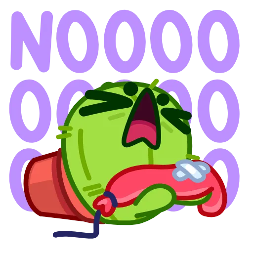 😫 Эмодзи «Cactus And Balloon» для Telegram