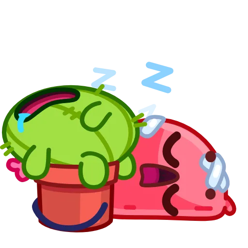 😴 Эмодзи «Cactus And Balloon» для Telegram