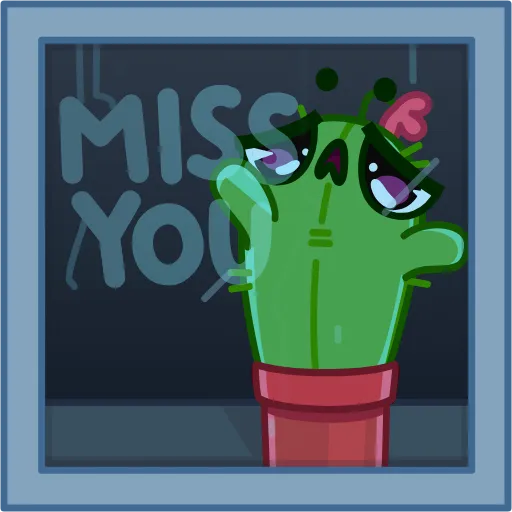 😔 Эмодзи «Cactus And Balloon» для Telegram