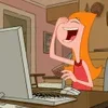 😂 Эмодзи «Candace Flynn» для Telegram