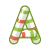 Стикерпак Candy alphabet для Telegram