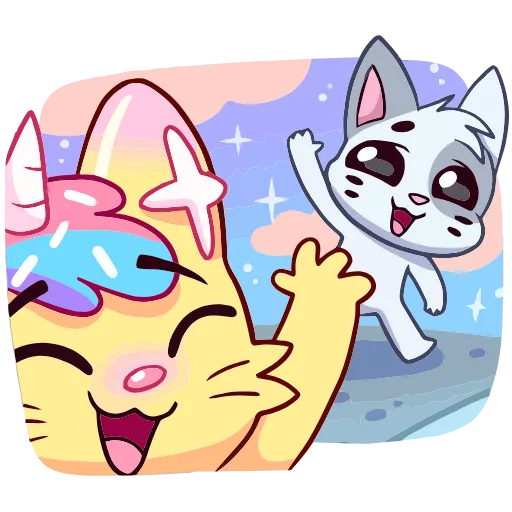 👋 Эмодзи «Кэнди Кэт #1» для Telegram
