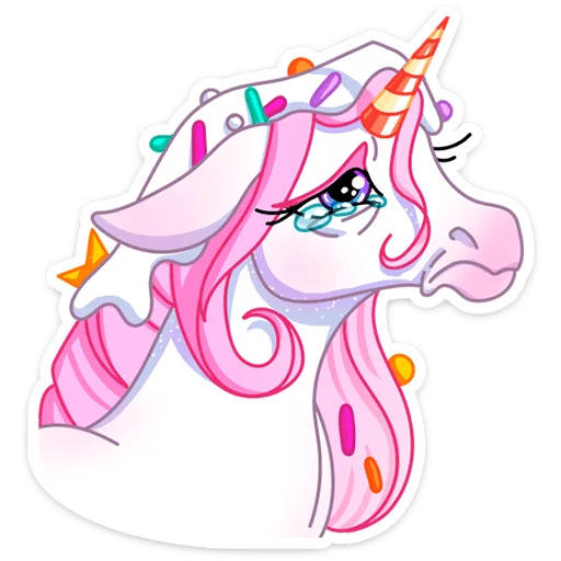 🦄 Стикер «Кэндилинн - волшебная сестричка единорожки Линн» для Telegram