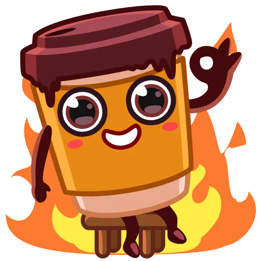 ☕ Эмодзи «Cup Puchino» для Telegram