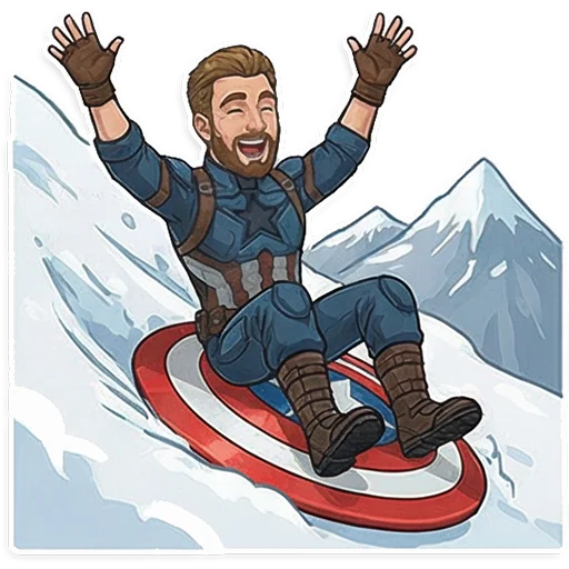 ❄️ Стикер «Captain America» для Telegram