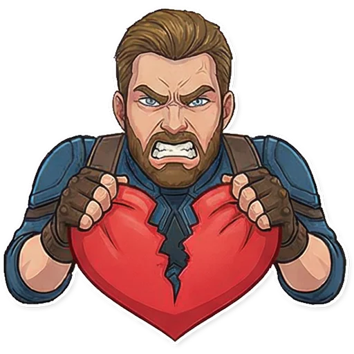 💔 Стикер «Captain America» для Telegram