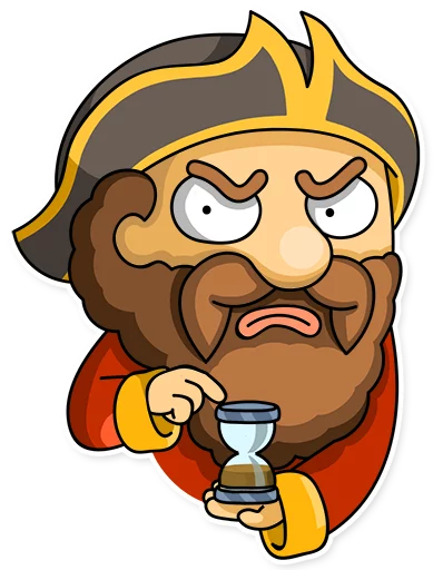 😠 Стикер «Captain Jack» для Telegram