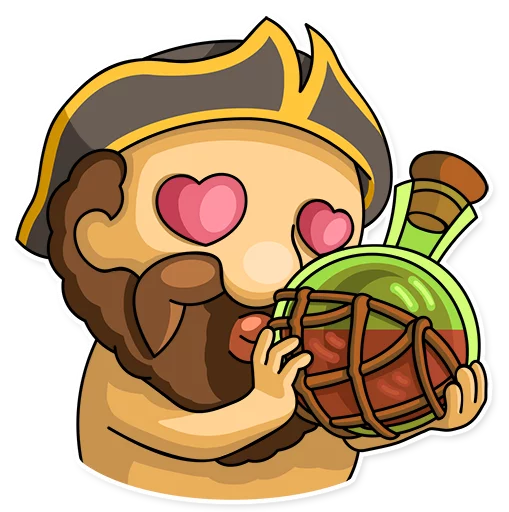 😍 Стикер «Captain Jack» для Telegram