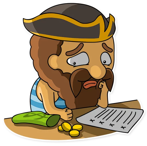 😔 Стикер «Captain Jack» для Telegram