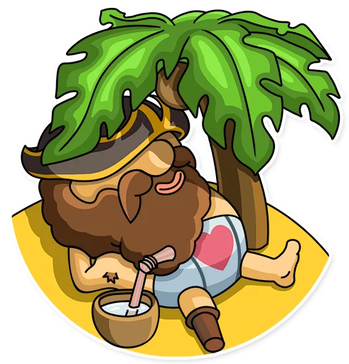 🏝 Стикер «Captain Jack» для Telegram
