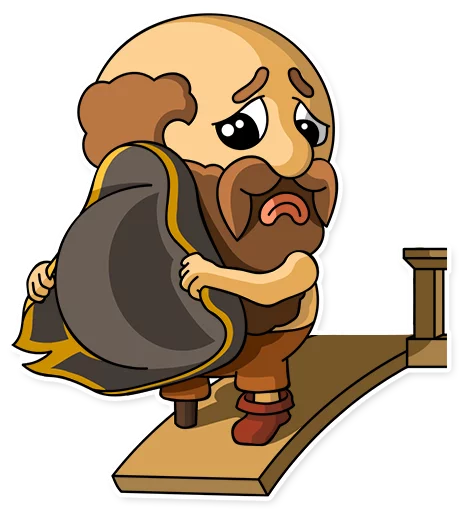 😞 Стикер «Captain Jack» для Telegram