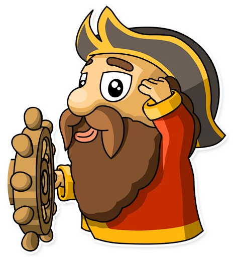 🙂 Стикер «Captain Jack» для Telegram