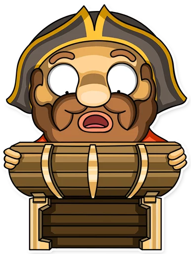 😯 Стикер «Captain Jack» для Telegram
