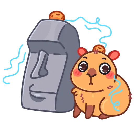 🗿 Эмодзи «Yippy The Capybara» для Telegram