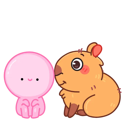 😘 Эмодзи «Yippy The Capybara» для Telegram