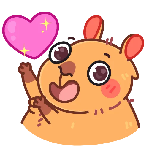 Стикерпак Yippy The Capybara для Telegram
