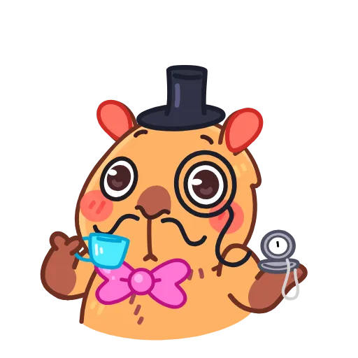☕️ Эмодзи «Yippy The Capybara» для Telegram