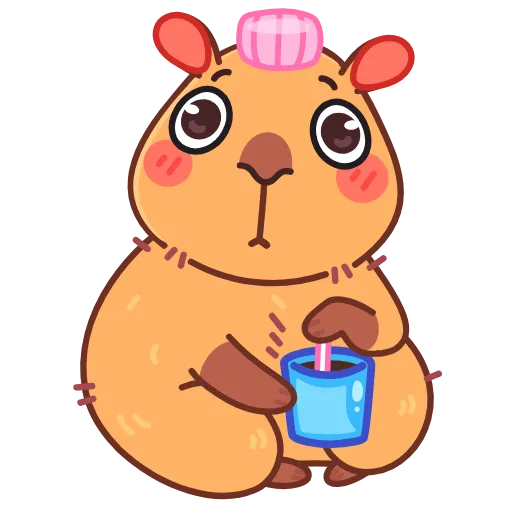☕️ Эмодзи «Yippy The Capybara» для Telegram