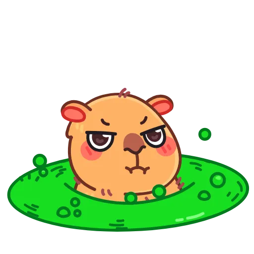 🤢 Эмодзи «Yippy The Capybara» для Telegram